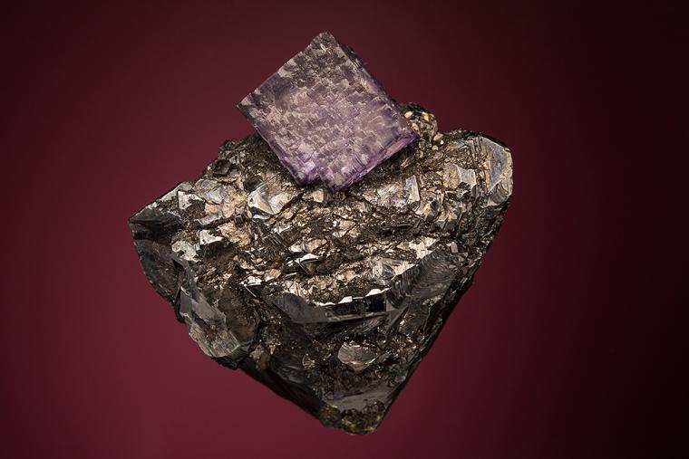 FLUORITE on SPHALERITE